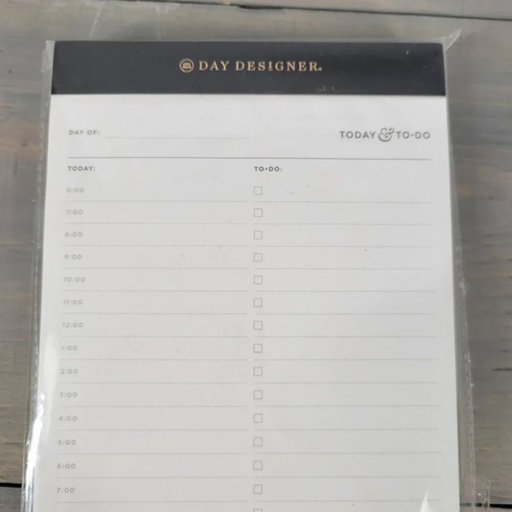 Day Designer Today and To Do Daily Planner Notepad‎ 200 Sheets